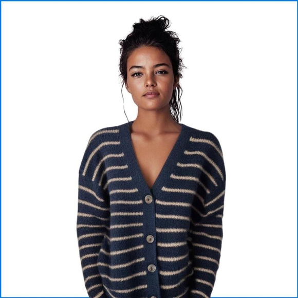 Primark Striped Cardigan Grandpa Style Size XL - Picture 8 of 8